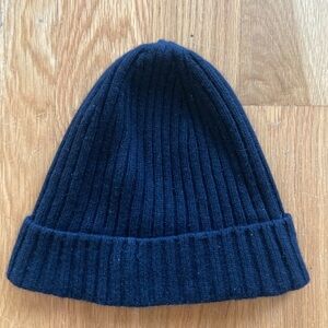 Save Khaki United Navy Cashmere Beanie